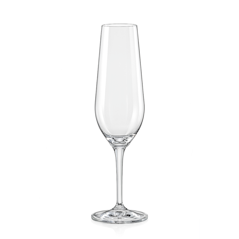 Amoroso Crystal Glasses - 2x 200ml Champagne - promo