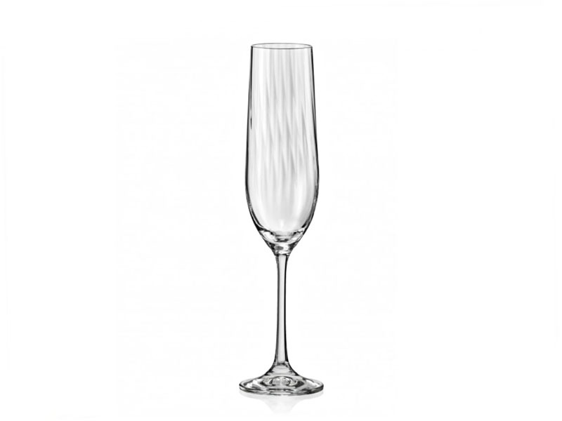 Waterfall Crystal Glasses - 6x 190ml Champagne - promo